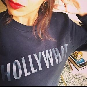 Hollywhat Black pullover sweater SZ XS - Like New